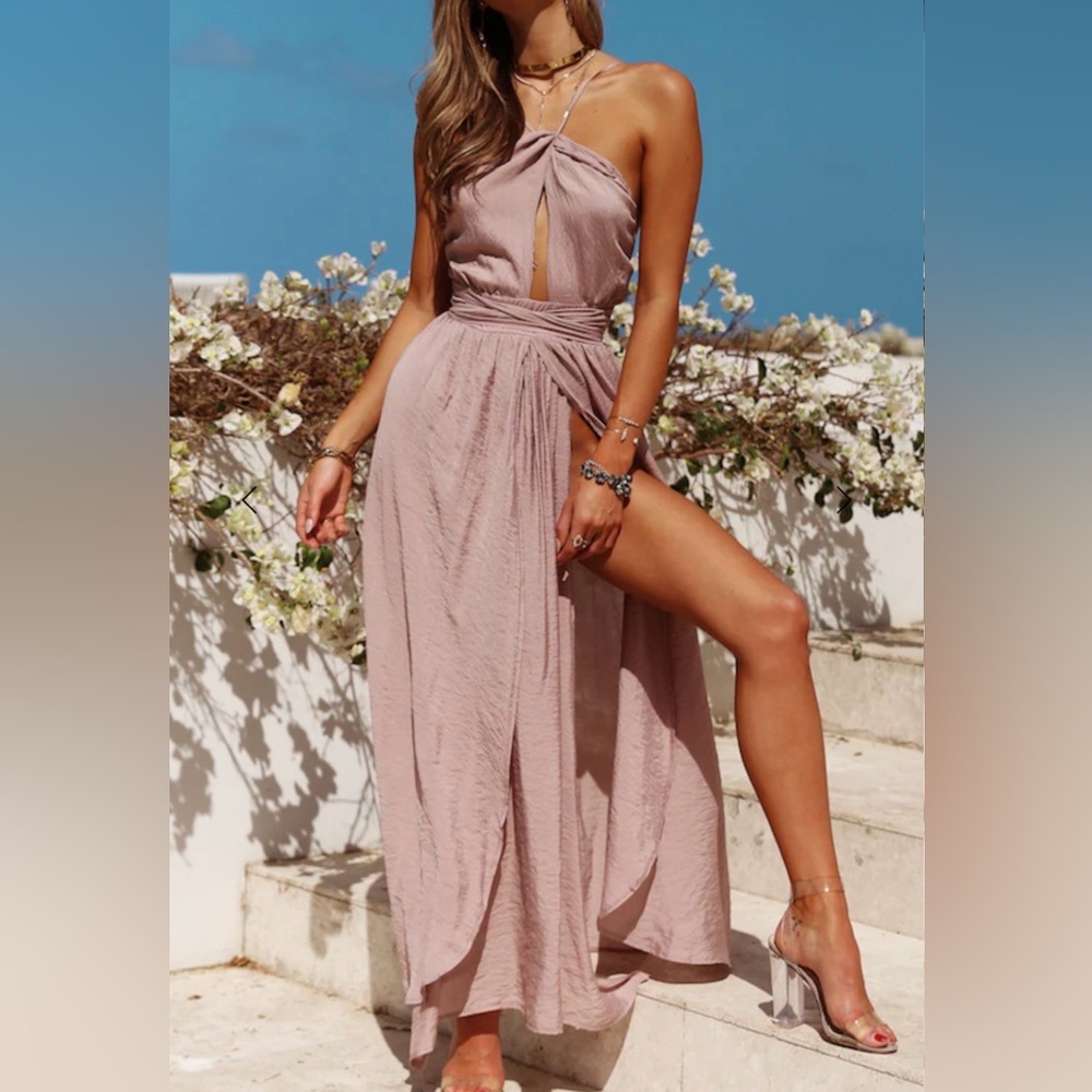 Hello Molly Halter Neck Maxi dress size 2